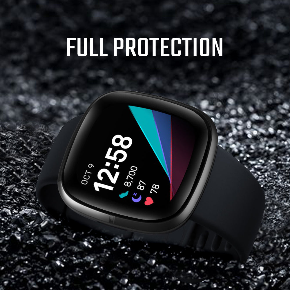 Fitbit Sense and Versa 3 Tempered Glass Full Coverage Screen Protector - Eastlakes Electronics